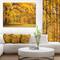 Designart - Golden Autumn Forest - Landscape Photography Canvas Print